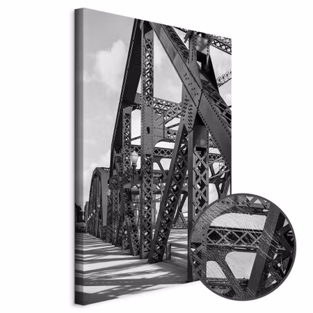 Premium canvastavla - Bridge at morning