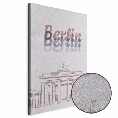 Premium canvastavla - Berlin in watercolours