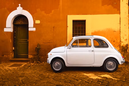Premium canvastavla - Italian street wide