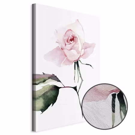 Premium canvastavla - Lonely rose