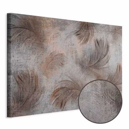 Premium canvastavla - Breeze of beige wide