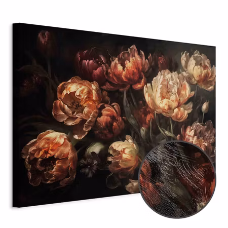 Premium canvastavla - Blooming tulips