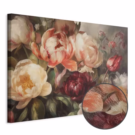 Premium canvastavla - Charismatic peonies