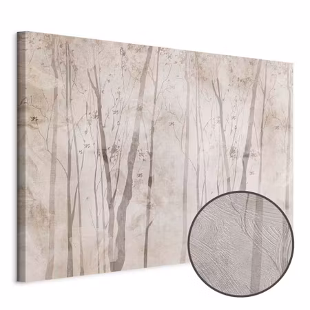 Premium canvastavla - Beige forest of thoughts