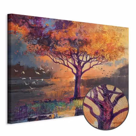 Premium canvastavla - Autumn sketches wide