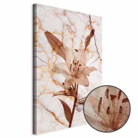 Premium canvastavla - Elegance of a flower -