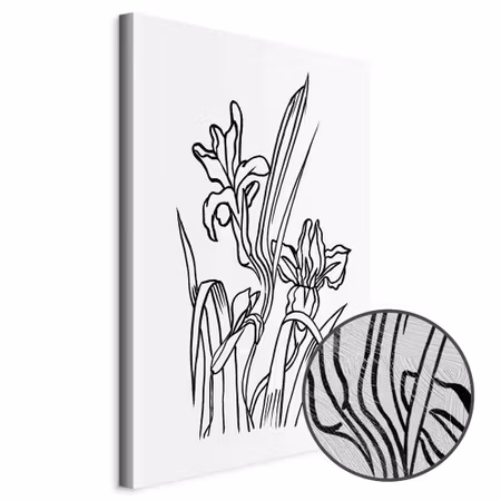 Premium canvastavla - Love irises