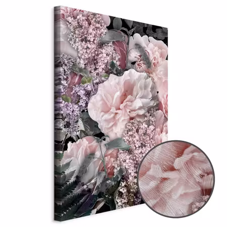 Premium canvastavla - Among flowers - blooming