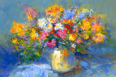 Premium canvastavla - Autumn bouquet