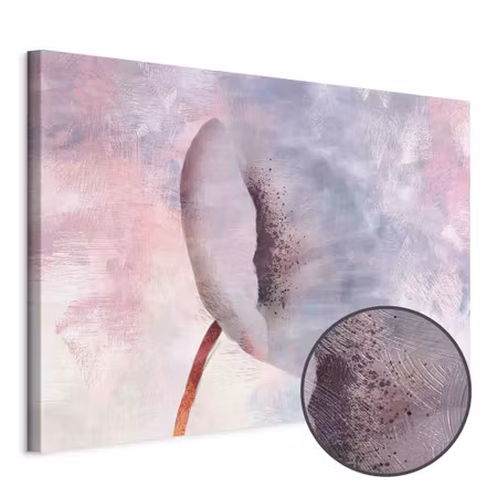 Premium canvastavla - Windy flower wide