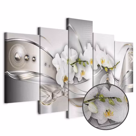 Premium canvastavla - Pearl dance of orchids