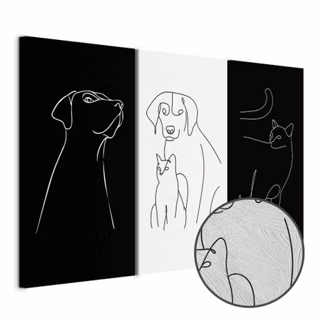 Premium canvastavla - Domestic animals