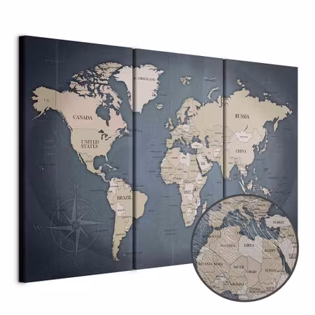 Premium canvastavla - Anthracitic world