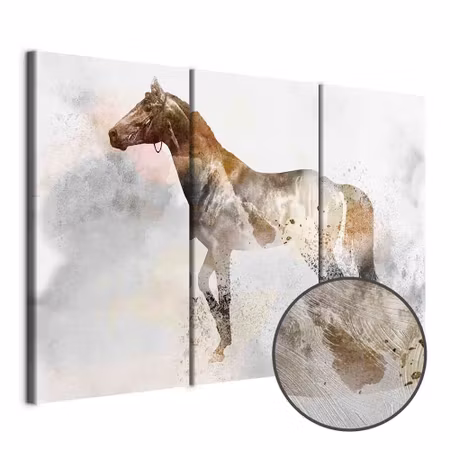 Premium canvastavla - Fiery steed