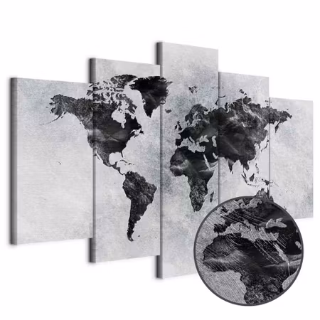 Premium canvastavla - Concrete world wide