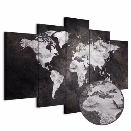 Premium canvastavla - Dark world wide