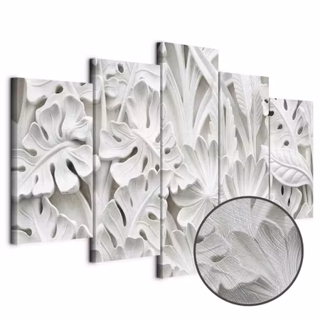 Premium canvastavla - Alabaster garden wide