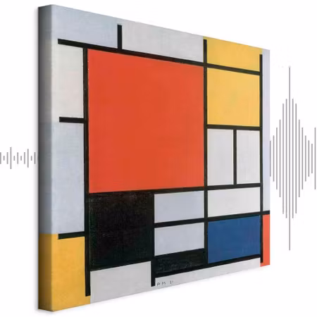 Ljuddämpande tavla - Piet Mondrian Composition