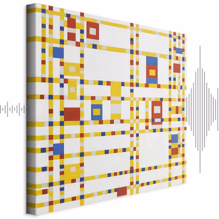 Ljuddämpande tavla - Piet Mondrian Broadway