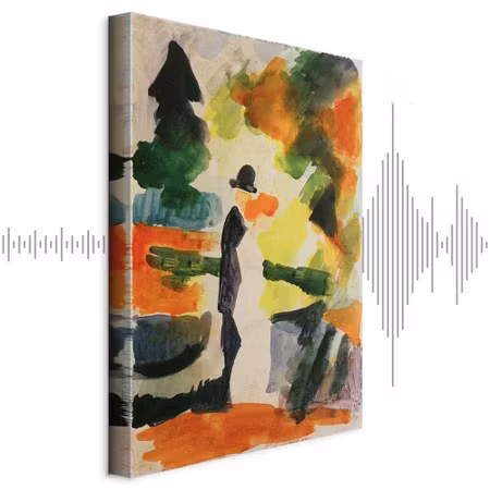 Ljuddämpande tavla - August Macke Paar Im Park