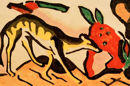 Ljuddämpande tavla - Franz Marc Fabeltier