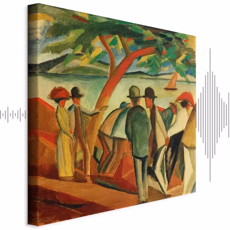 Ljuddämpande tavla - August Macke Spaziergänger