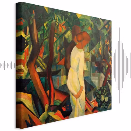 Ljuddämpande tavla - August Macke Paar Im Wald