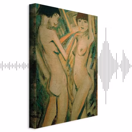 Ljuddämpande tavla - Otto Mueller Two Girls