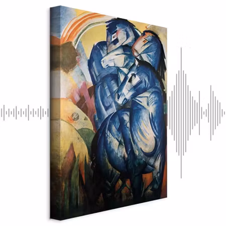 Ljuddämpande tavla - Franz Marc the Tower of Blue