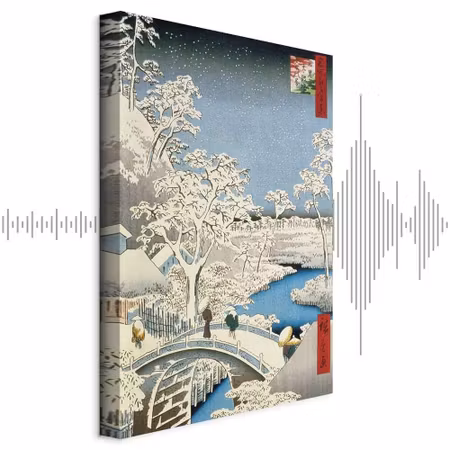 Ljuddämpande tavla - Utagawa Hiroshige Drum