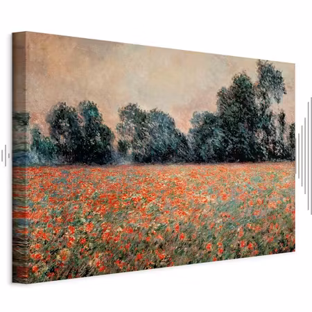 Ljuddämpande tavla - Claude Monet Field with Wild