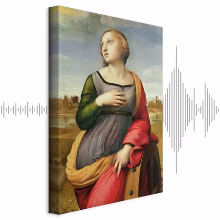 Ljuddämpande tavla - Rafael Santi St Catherine of