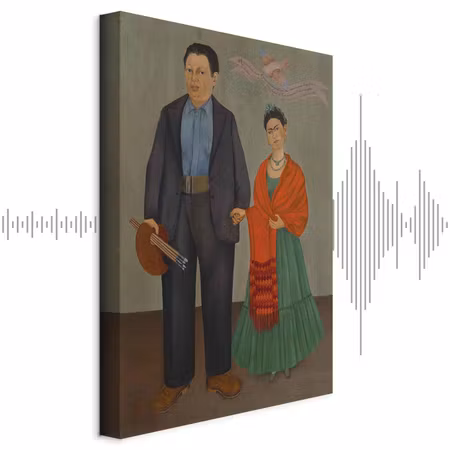 Ljuddämpande tavla - Frida Kahlo Frida and Diego