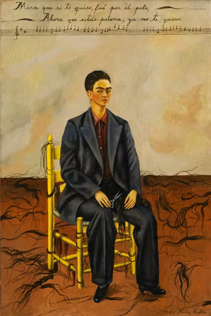 Ljuddämpande tavla - Frida Kahlo Self Portrait