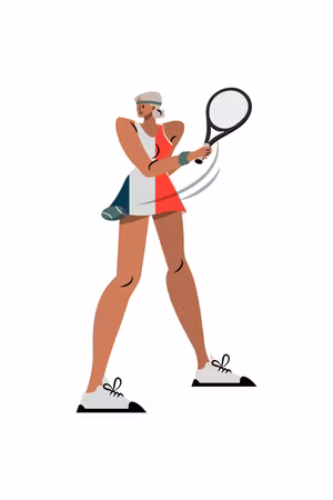 Ljuddämpande tavla - Tennis Player with a Racket