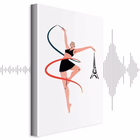 Ljuddämpande tavla - Rhythmic Gymnastics