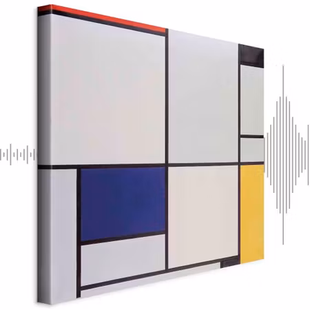 Ljuddämpande tavla - Piet Mondrian Tableau I