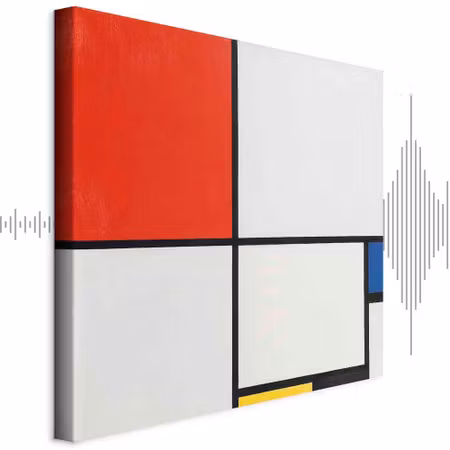 Ljuddämpande tavla - Piet Mondrian Composition No
