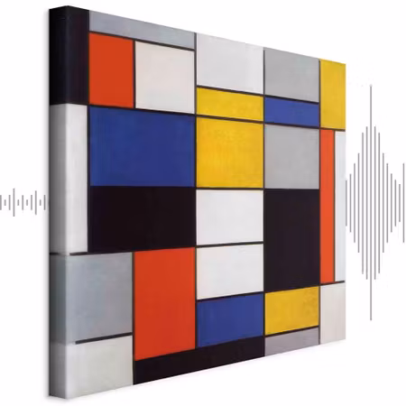 Ljuddämpande tavla - Piet Mondrian Composition a