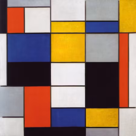 Ljuddämpande tavla - Piet Mondrian Composition a