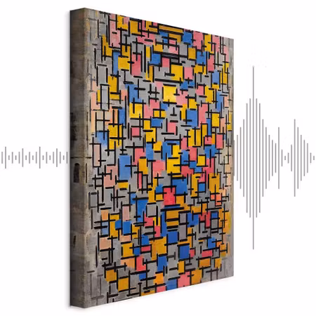 Ljuddämpande tavla - Piet Mondrian Composition
