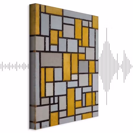 Ljuddämpande tavla - Piet Mondrian Composition