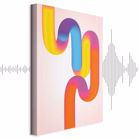 Ljuddämpande tavla - Colorful Turns Dynamic