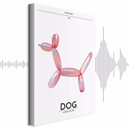 Ljuddämpande tavla - Holo Dog Colorful Dog in