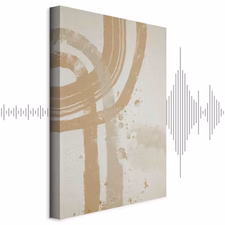 Ljuddämpande tavla - Beige Minimalism Part