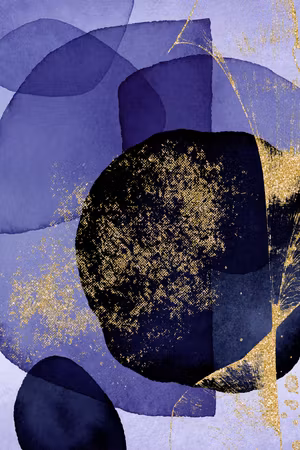 Ljuddämpande tavla - Purple Kaleidoscope Part
