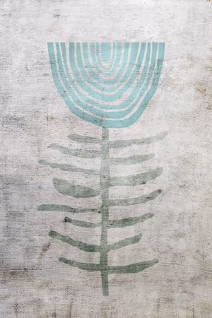 Ljuddämpande tavla - Blue Lily Part Vertical