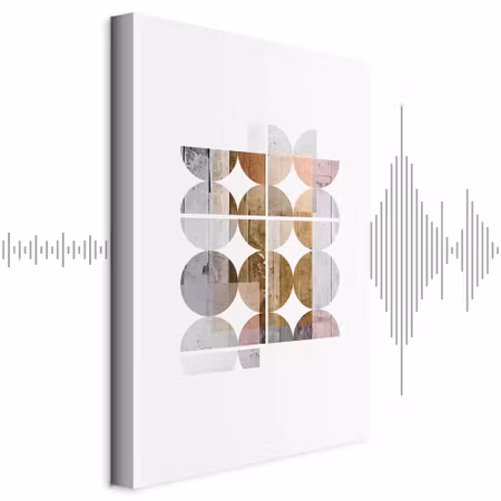 Ljuddämpande tavla - Harmonious Shape Part