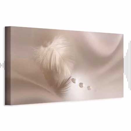 Ljuddämpande tavla - Delicate Feather