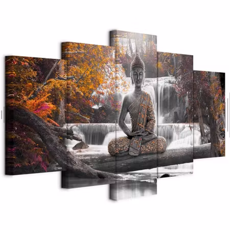 Ljuddämpande tavla - Autumn Buddha